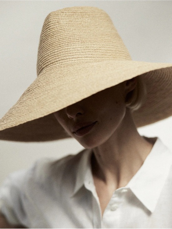 Janessa Leone Accessories - Janessa Leone Tinsley Straw Sun Hat - Natural Beige